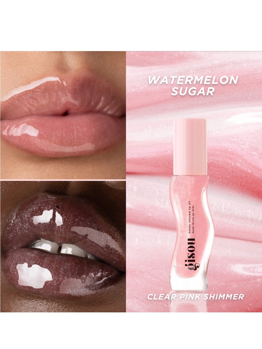 Gisou Honey-Infused Lip Gloss Watermelon Sugar